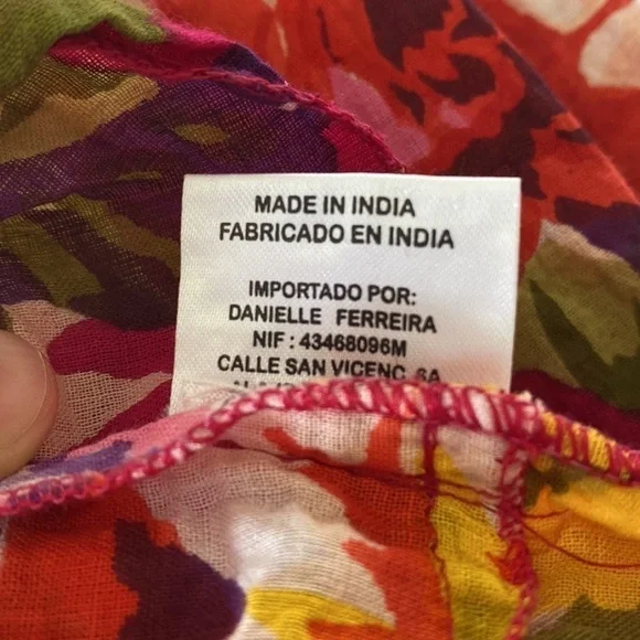 Miss Kitsch Ibiza Pink Floral Cotton Maxi Dress S - Picture 10 of 13